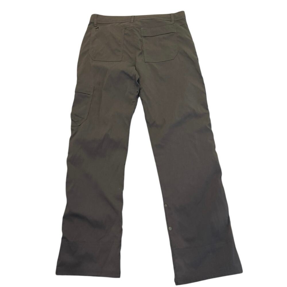 Prana Mens Dark Gray Stretch Belted Straight Hiking Outdoor Cargo Pant Sz Medium - Picture 2 of 6